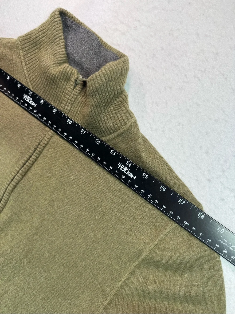 The North Face Wool Blend 1/4 Zip Sweater Men’s Medium Olive‎ Green